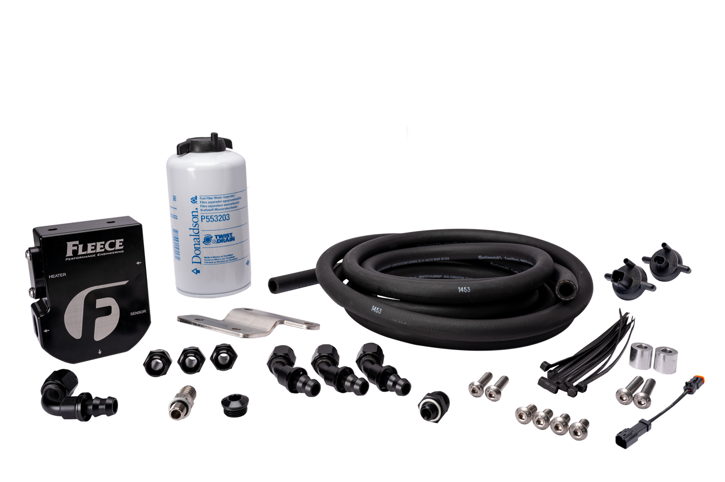 Fleece Performance Auxiliary Fuel Filter Kit for 2003 - 2018 Cummins 5.9L/6.7L