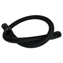 Fleece Performance 39.5 Inch 12 Valve Cummins Coolant Bypass Hose- Black Nylon Braided