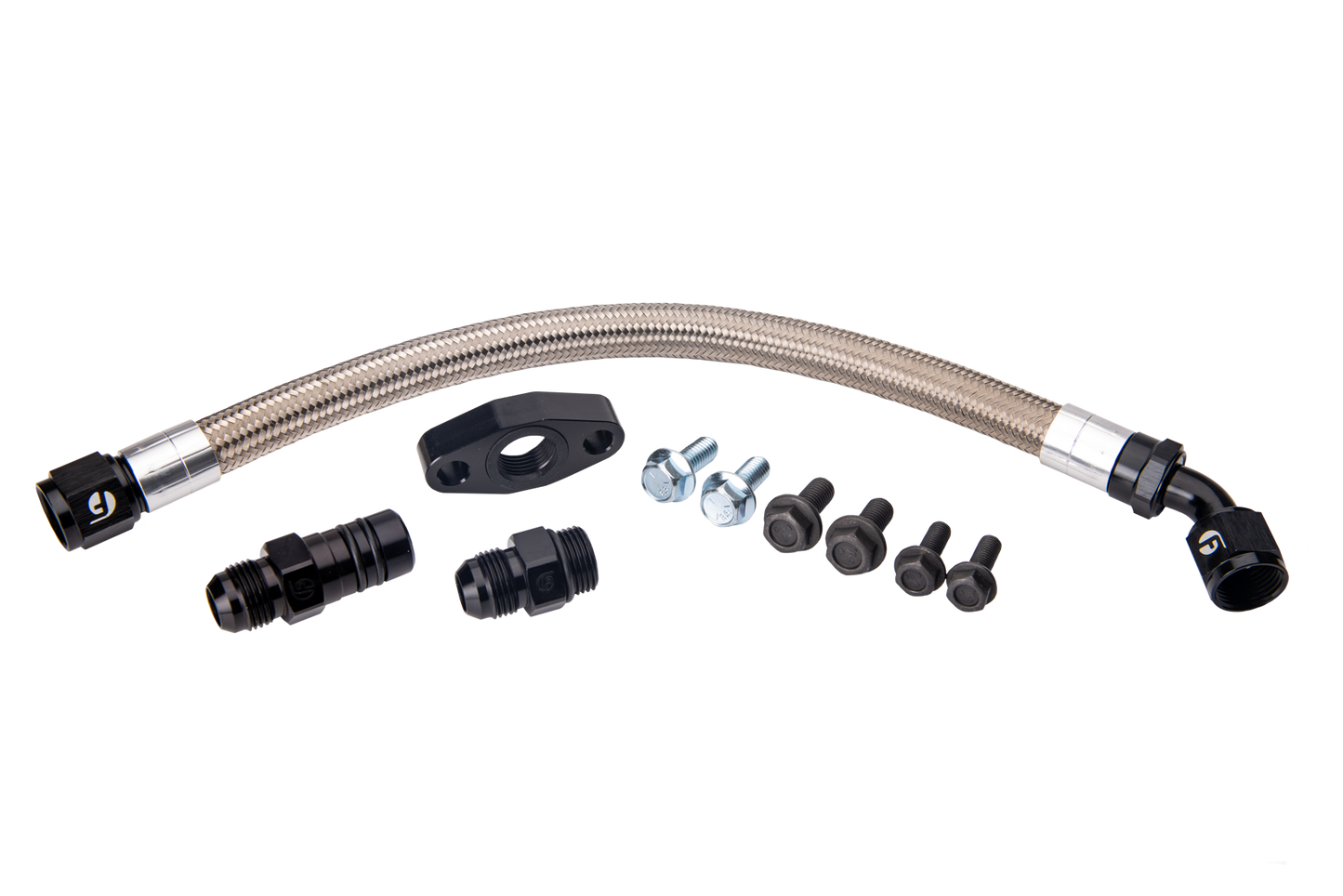 Fleece Performance Turbocharger Drain Tube Kit for Cummins 2nd Gen Swaps