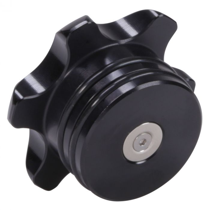 Fleece Performance Billet Fuel Cap for 2013-2018 Cummins 6.7L- Black Anodized
