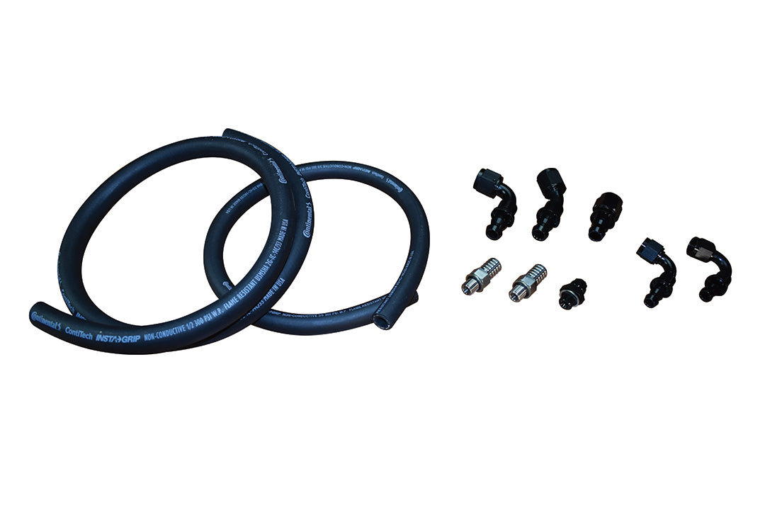 Fleece Performance Fuel Distribution Block Hose/Fitting Kit for 2010-2018 Cummins 6.7L