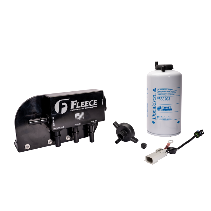 Fleece Performance Under Bed Fuel Filter Assembly for 2017-2024 Powerstroke 6.7L