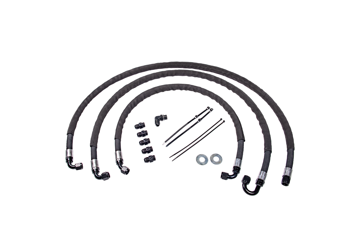 Fleece Performance Heavy Duty Replacement Transmission Cooler Lines for 2015-2016 LML Duramax 6.6L