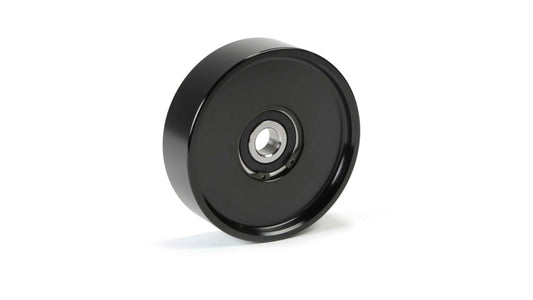 Fleece Performance Upper Fan Idler for Use with Electric Water Pumps for 2003-2018 Cummins 5.9L/6.7L- Black Finish Contract Cut