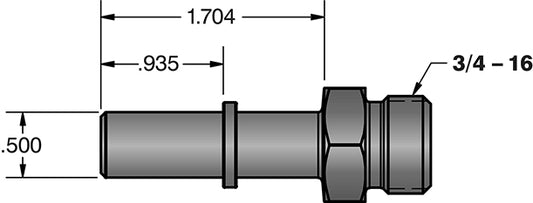 Fleece Performance 1/2 Inch Quick Connect to 3/4 Inch-16 O-Ring- -8AN