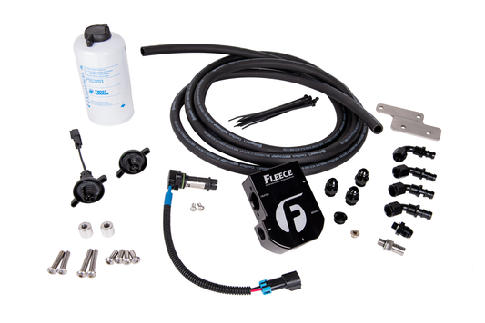 Fleece Performance Auxiliary Heated Fuel Filter Kit for 2003-2018 Cummins 5.9L/6.7L