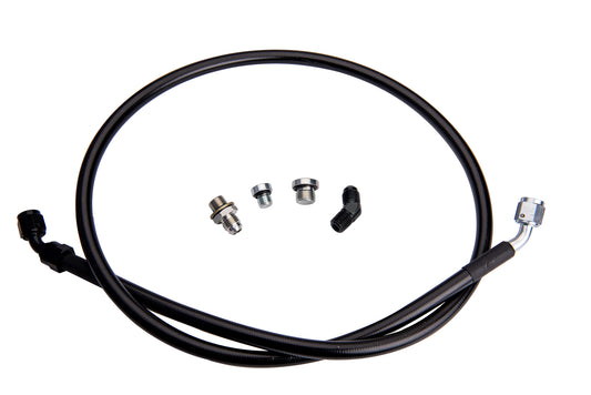 Fleece Performance Remote Turbo Oil Feed Line Kit for 2001-2016 LB7/LLY/LBZ/LMM/LML Duramax 6.6L- with 1/4 NPT Turbo Oil Inlet S300/S400