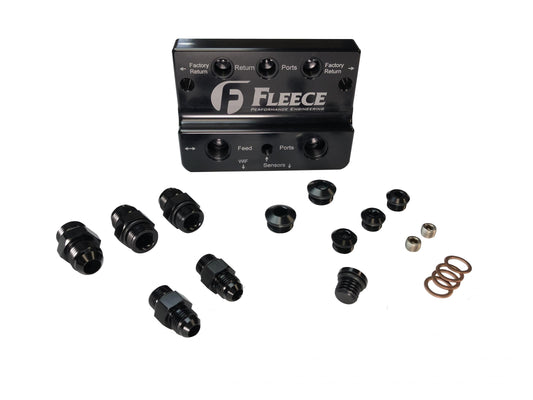 Fleece Performance Fuel Distribution Block for 2010-2018 Cummins 6.7L