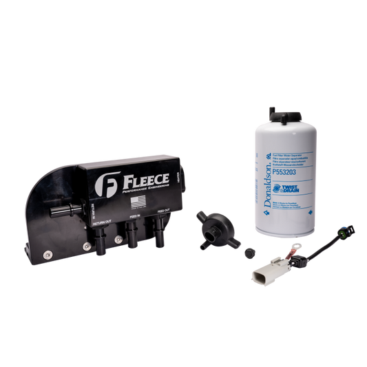 Fleece Performance Under Bed Fuel Filter Assembly for 2017-2024 Powerstroke 6.7L