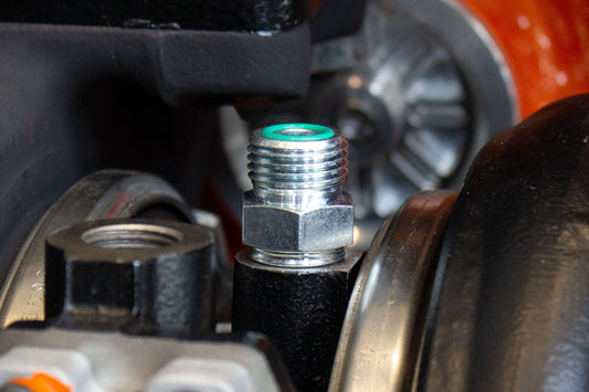 Fleece Performance Factory Oil Feed Line Fitting for Holset Turbochargers