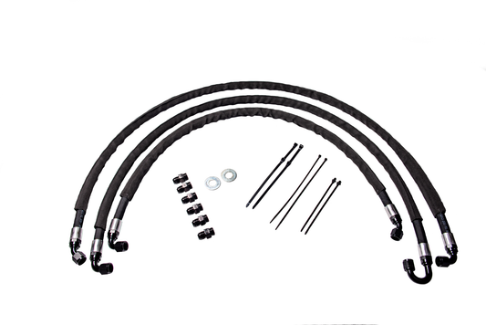 Fleece Performance Heavy Duty Replacement Transmission Cooler Lines for 2011-2014 LML Duramax 6.6L